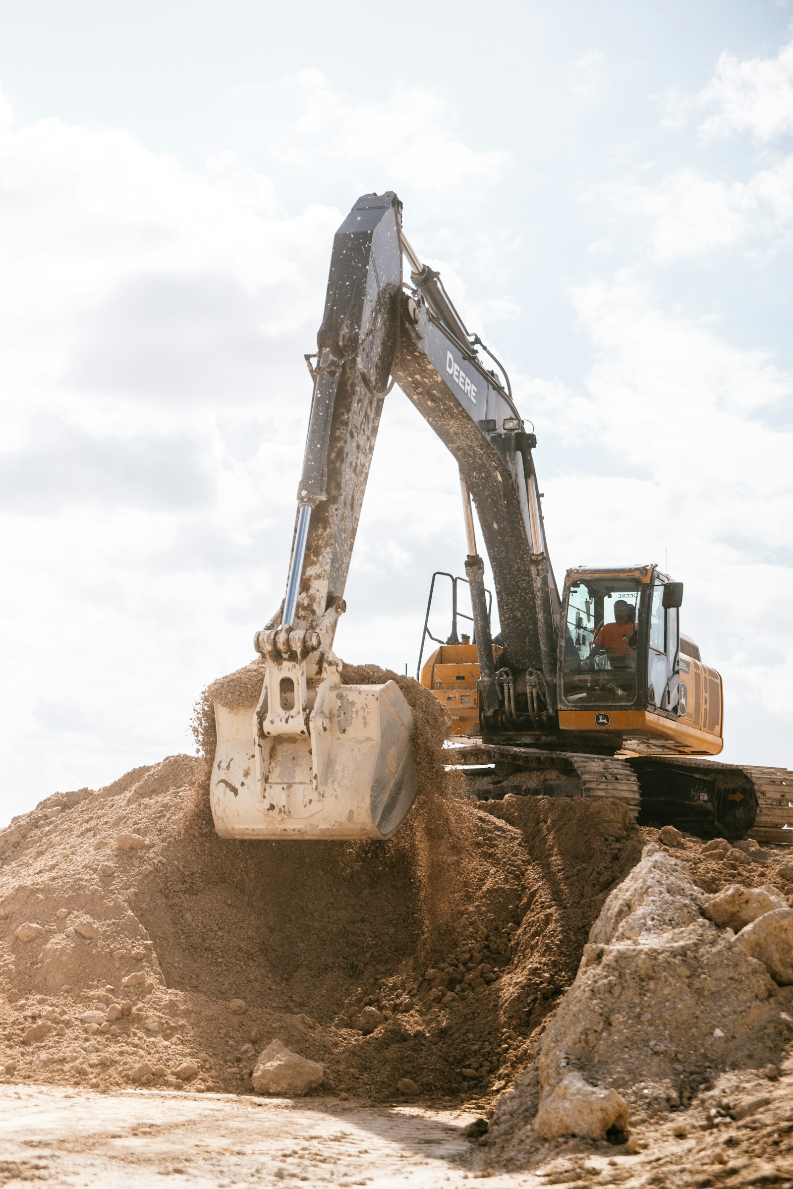Large excavator